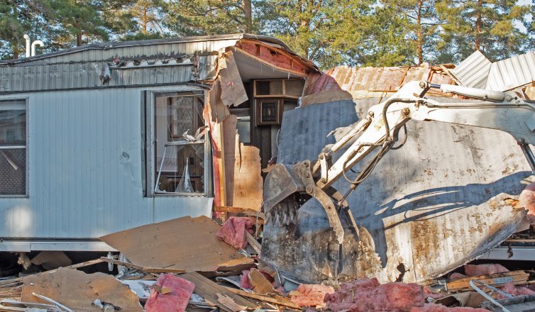 Mobil Home Demolished